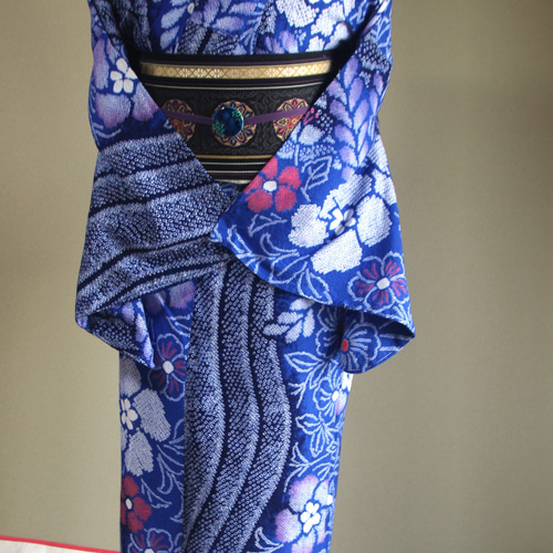 Club藤★浴衣 新品 有松鳴海絞り 伝統工芸品 単衣 御仕立上り【青】3425 Club藤☆浴衣 新品 有松鳴海絞り 伝統工芸品 単衣 御仕立上り【