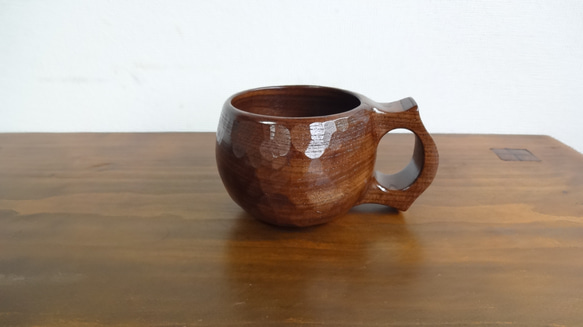神代ケヤキの一木彫りコーヒーカップ マグカップ 良岳 通販 19366922
