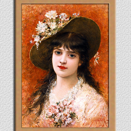 女性の肖像画 A4 ポーランドのアート 絵画 ARTE 通販 19366946