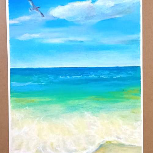 広大な海 パステル画 原画 広大な海 パステル画 原画 a121dc23df9349dd8da8920092ebcf