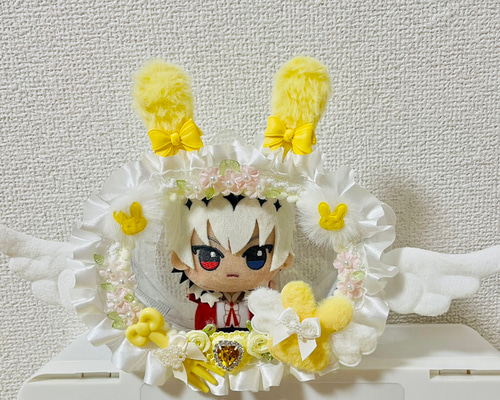 人気作家様　ハンドメイド　ぬいぐるみ　ポーチ Honeys ぬいぐるみポーチ／横 ポーチ 推し活 ぬいぐるみポーチ ぬい