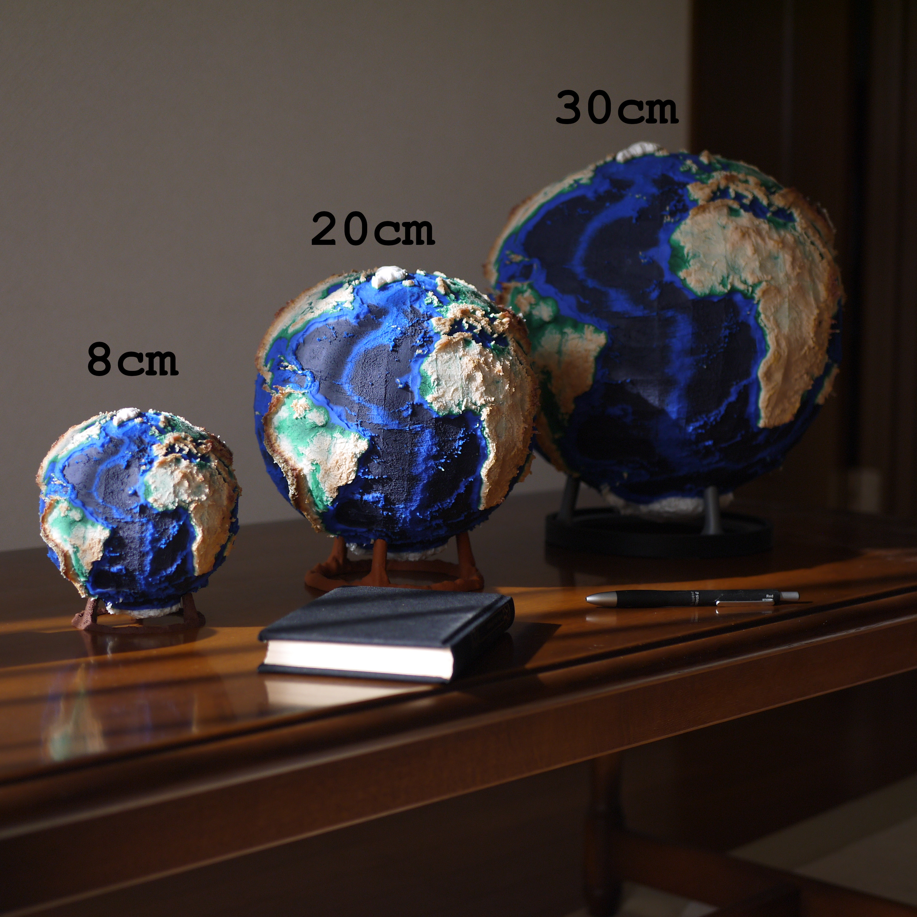 3Dレリーフグローブ：オーセンティック・マット - 地球の真の姿を宿す、究極のレリーフ