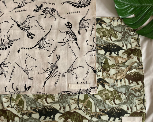 ランチョンマット×2枚セット(35×45㎝)☆恐竜カタカナティラノサウルス