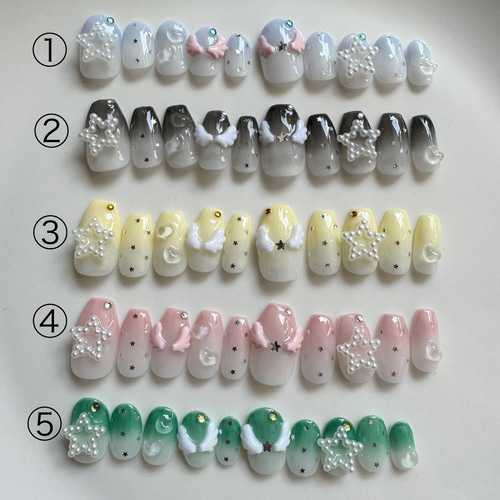 ネイルチップ ウィッシュコアネイル うるうる 推しネイル ネイルチップ