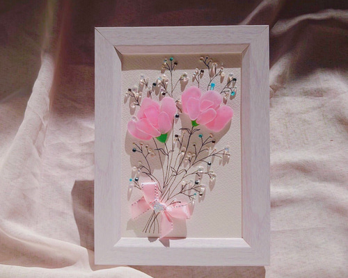 カーネーションの花束＊ピンク＊シーグラスアート 5abc9aba8f467d92108cb3977c7b8b