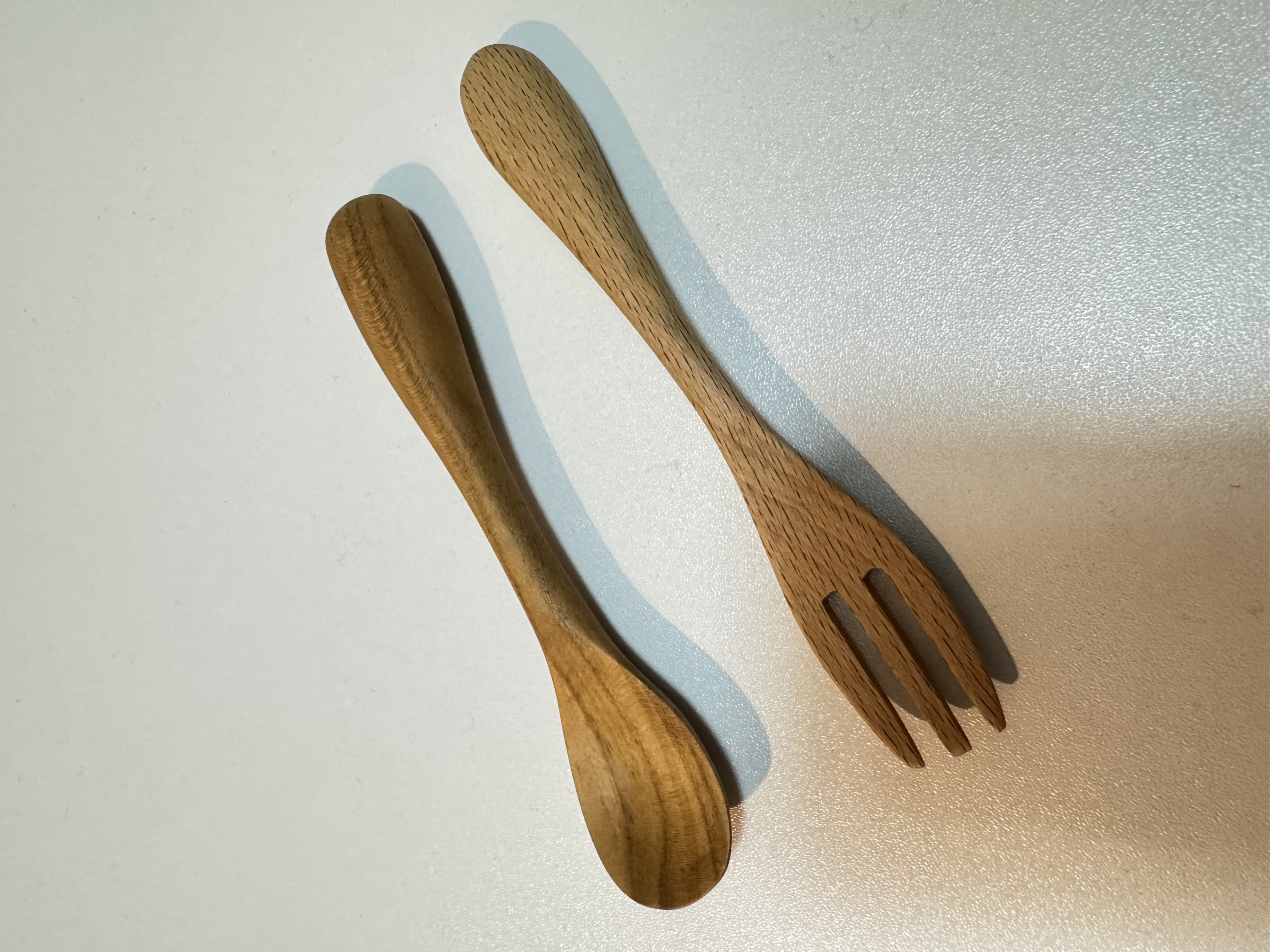 木のカトラリー　ミニスプーン　ミニフォーク　セット　プレゼント