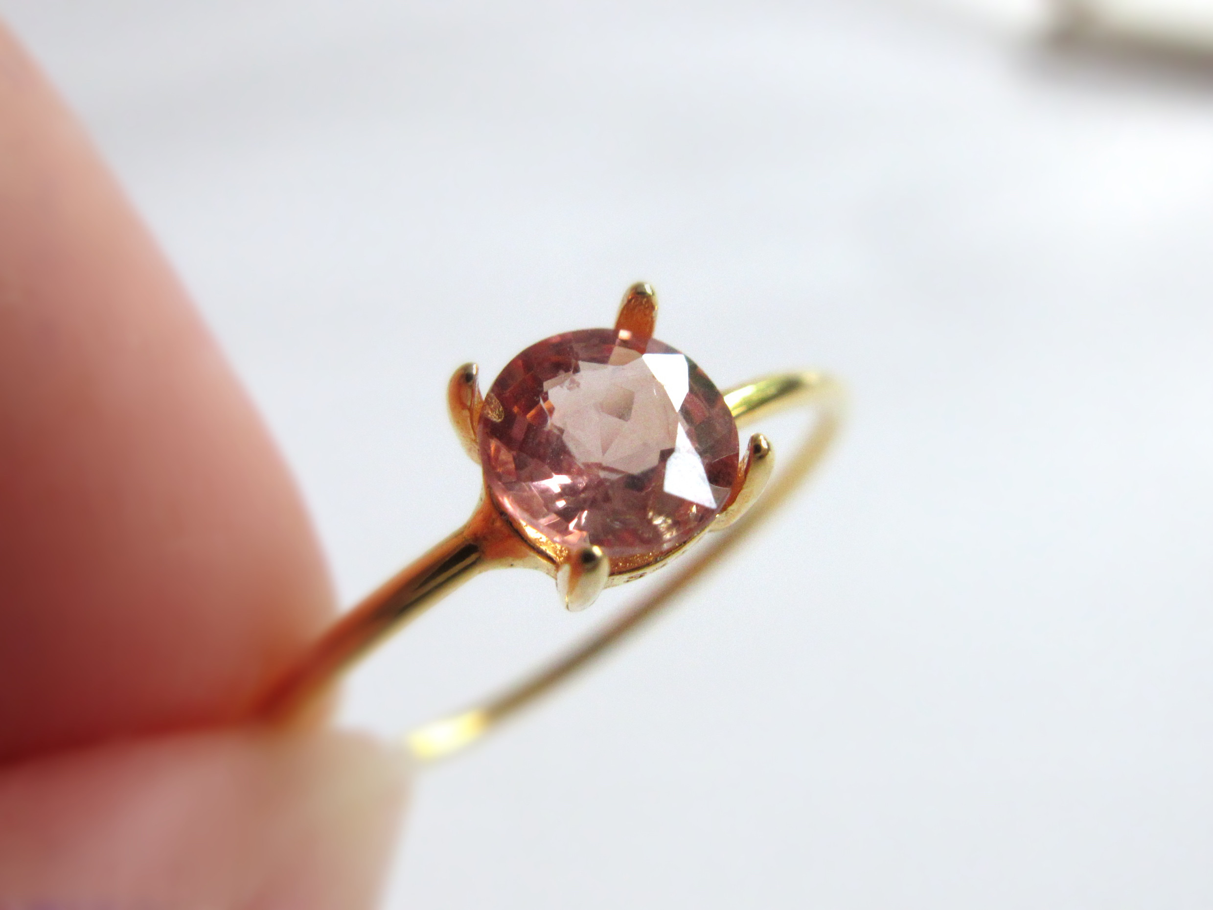 【8月の誕生石】5mm発色美「オレンジスピネル」リング