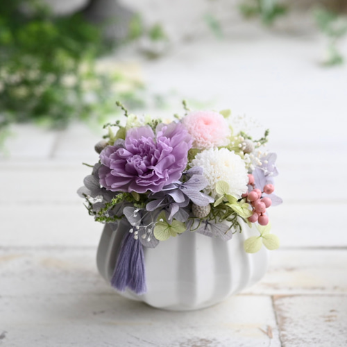 プリザーブドフラワー仏花　藤 プリザーブドフラワー仏花 藤 【公式通販】