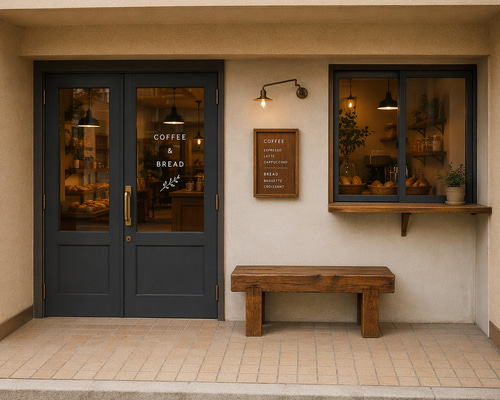無垢材のどっしり木製ベンチ】庭・玄関・店舗に馴染むシンプルベンチ