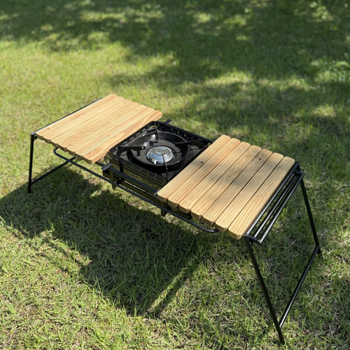 IGT対応｜組み立て式アイアンテーブル 幅86cmフラットバナーテーブル