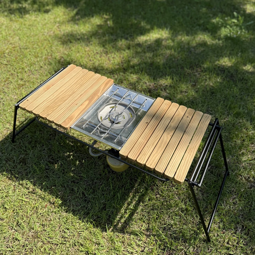 IGT対応｜組み立て式アイアンテーブル 幅86cmフラットバナーテーブル