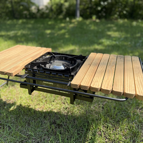 IGT対応｜組み立て式アイアンテーブル 幅86cmフラットバナーテーブル