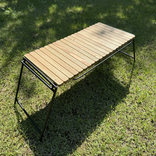 IGT対応｜組み立て式アイアンテーブル 幅86cmフラットバナーテーブル