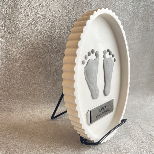 ジェスモナイト 命名書 手形 足形 原寸大 記念日 出産祝い プレゼント