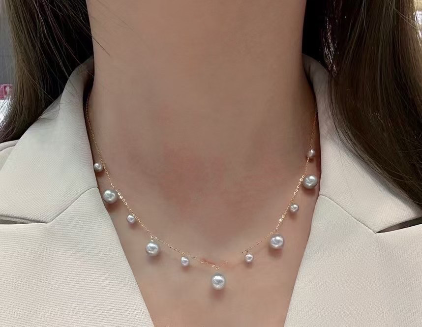 パール ゴールドチェーン ネックレス