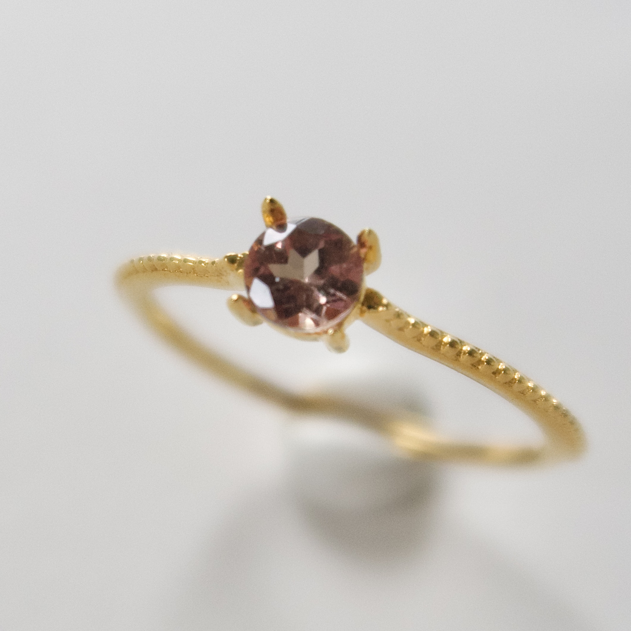 《カラーチェンジガーネット｜Garnet》Silver925・K10ゴールド／天然石リング・受注制作｜ANUENUE