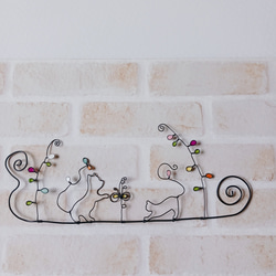 ワイヤークラフト♡おやすみ猫ちゃんのガーランド✳︎鯖トラ、三毛猫、茶トラ✳︎ ワイヤークラフト♡おやすみ猫ちゃんのガーランド✳︎鯖トラ、三毛、茶