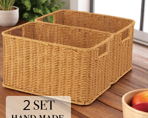 天然素材 収納バスケット 3点セット 楽天市場】収納バスケット 天然素材 Lサイズ 3個セット （ アジアン