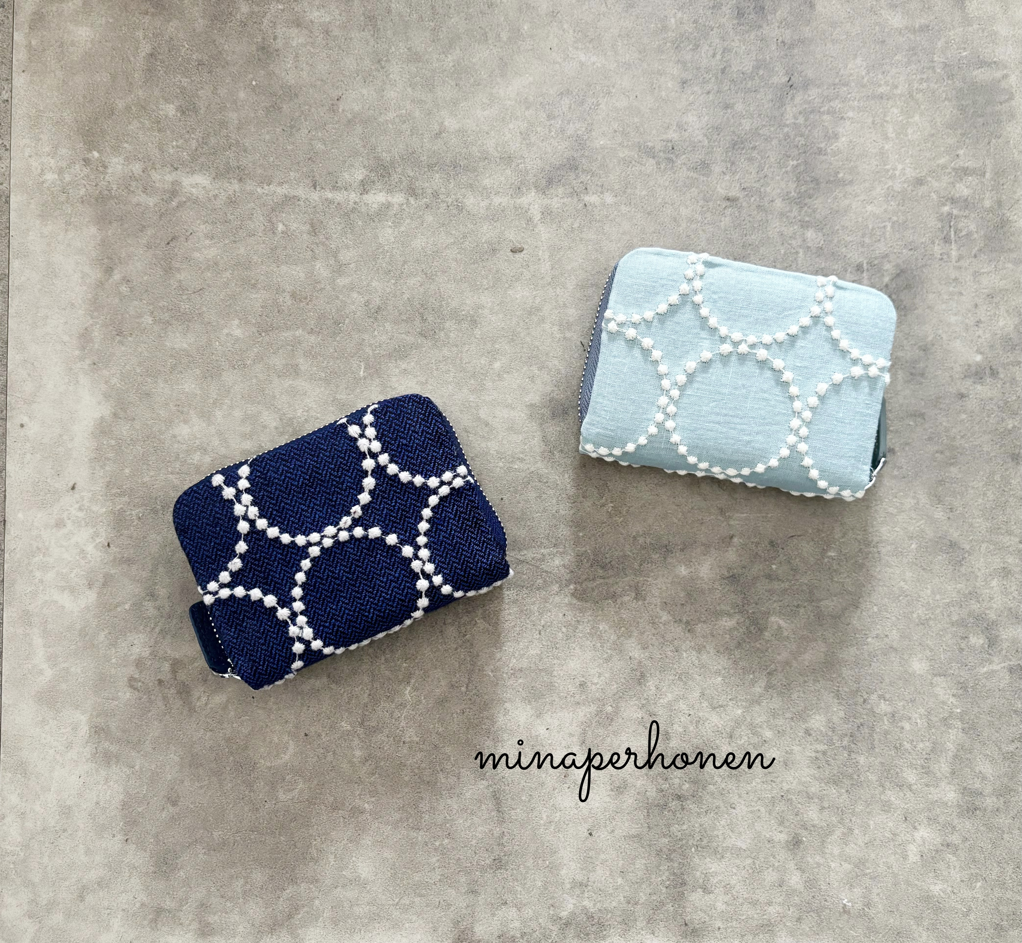 お札が折れない　カードたくさん　小銭出しやすい　ミナペルホネン　ミニ財布　コンパクト財布　ハンドメイド　財布 4,814円