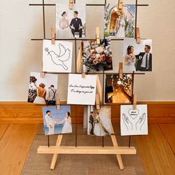 IKEA風 木製フォトスタンド ウェディング用 ミールヘーデン ウェルカム