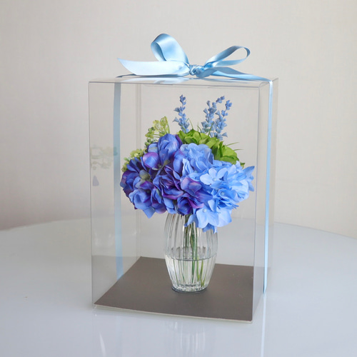 ずっと咲いてる》梅雨空に咲く碧いオルタンシア（紫陽花＆ベロニカ