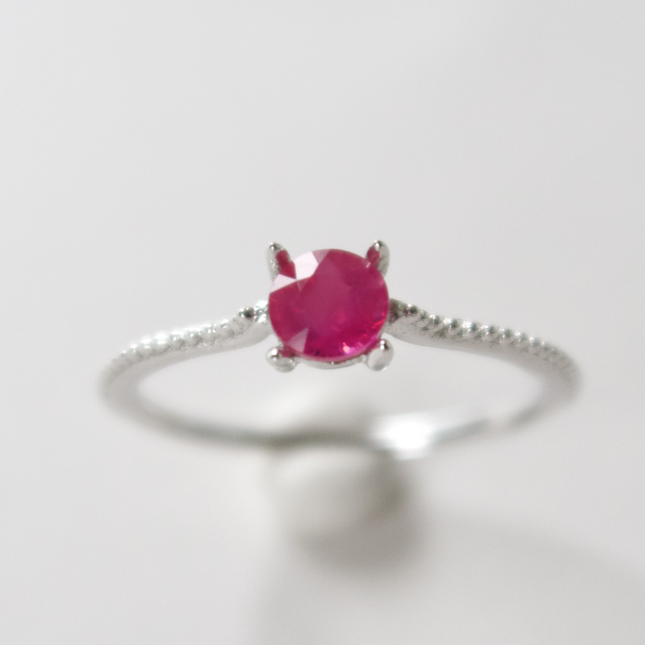 《ルビー｜Ruby》Silver925・K10ゴールド／天然石リング・セミオーダー受注制作｜ANUENUE