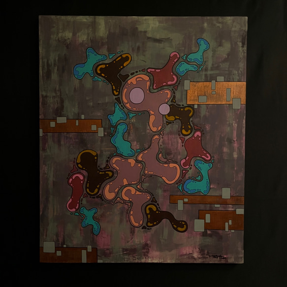 生前の鎮魂歌』F20号(727x606mm) syoboオリジナル原画 アクリル
