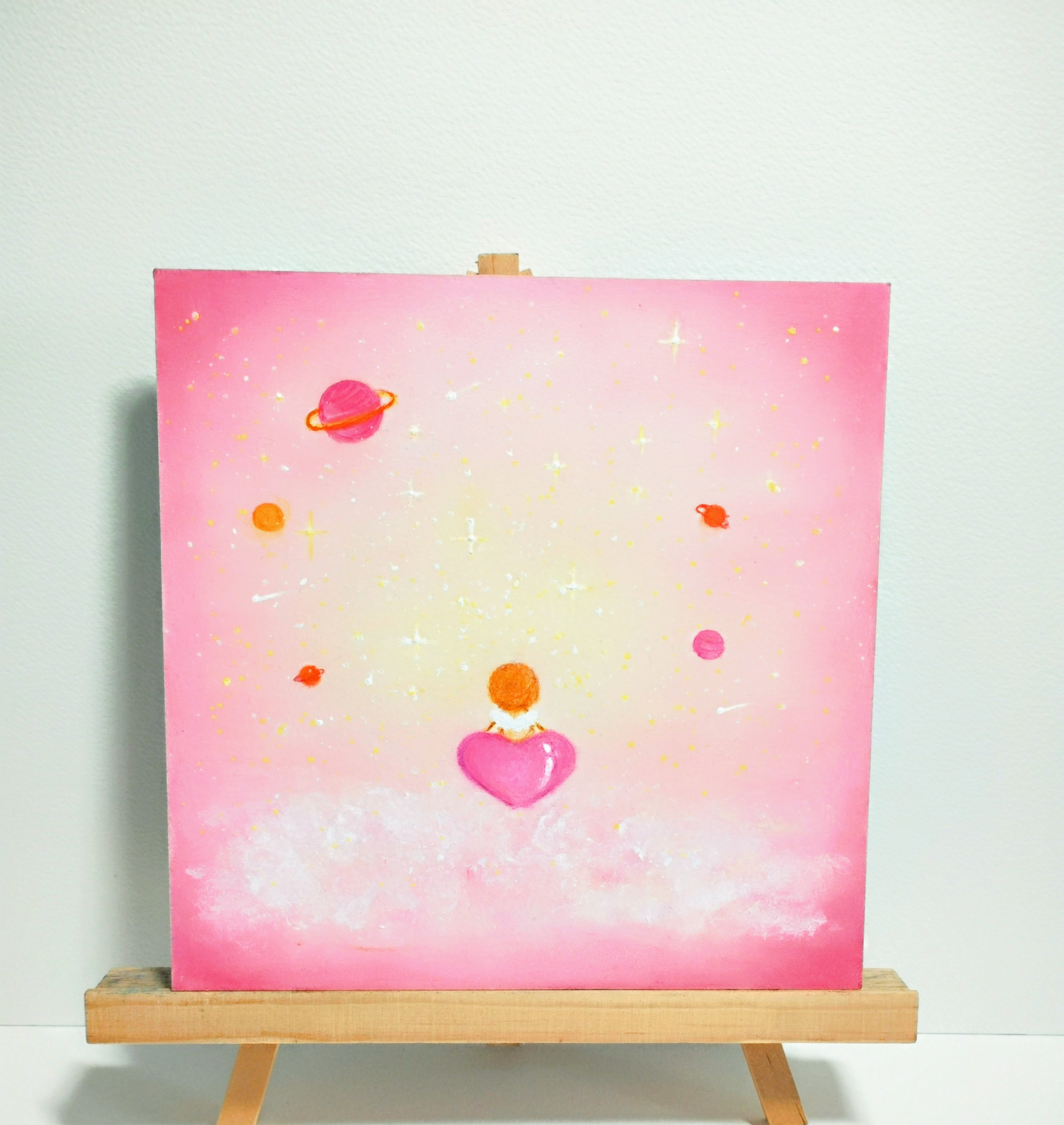 あなたの中の小宇宙 心の中の世界 【原画】オイルパステルアート