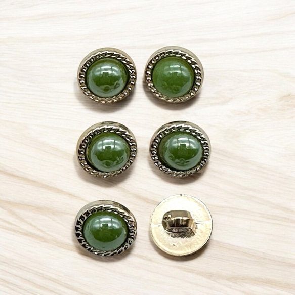 ボタンパーツ  レトロ調 足つきボタン  同タイプ6個 ハンドメイド 手芸 材料 ヘアアクセサリー pt-2808 2枚目の画像