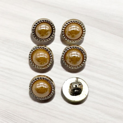 ボタンパーツ  レトロ調 足つきボタン  同タイプ6個 ハンドメイド 手芸 材料 ヘアアクセサリー pt-2808 3枚目の画像