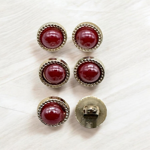 ボタンパーツ  レトロ調 足つきボタン  同タイプ6個 ハンドメイド 手芸 材料 ヘアアクセサリー pt-2808 4枚目の画像