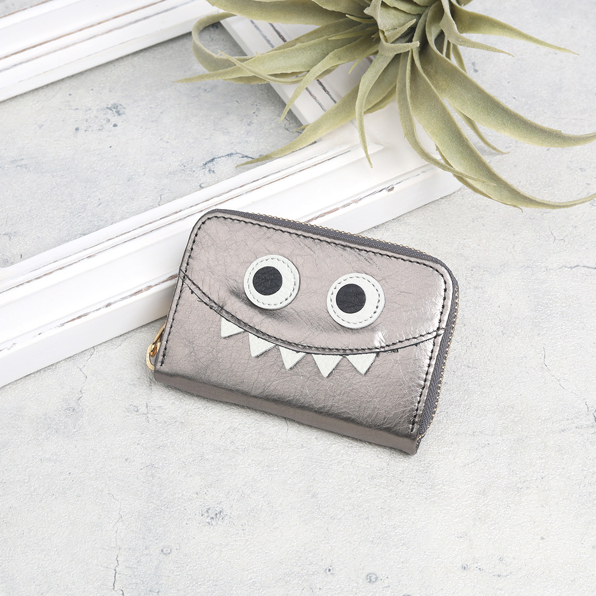 【ミラーメタリック】思わず誰かに見せたくなるモンスターマルチケース/ミニ財布/カードケース【モンスターver.】