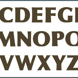 【森林工芸館】　【木製アルファベット7センチタイプ】切り文字　ディスプレイ用文字　木製切り文字　文字置物　受注生産品2 5枚目の画像