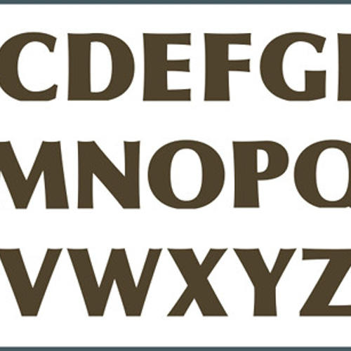 森林工芸館】 【木製アルファベット7センチタイプ】切り文字