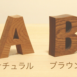 【森林工芸館】　【木製アルファベット7センチタイプ】切り文字　ディスプレイ用文字　木製切り文字　文字置物　受注生産品2 2枚目の画像