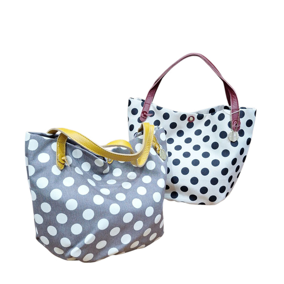 ◇Gream Supply◇グリームサプライ◇牛革付属ドット柄バルーンバッグ