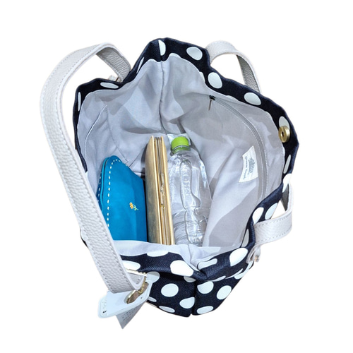 ◇Gream Supply◇グリームサプライ◇牛革付属ドット柄バルーンバッグ