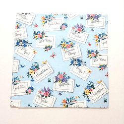 たっぷり　アメリカ　ヴィンテージラッピングペーパー 包装紙　Greetings 薔薇やスミレ 2枚目の画像