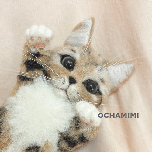 羊毛フェルト 猫 ぬいぐるみ 子猫 羊毛フェルト 猫 ぬいぐるみ 子猫