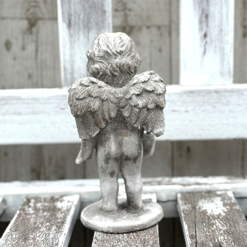 天使 エンジェル オブジェ 水やり 置物 ガーデニング インテリア 雑貨