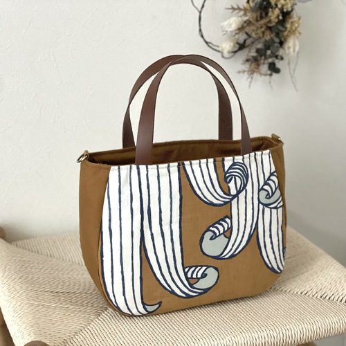 ⚮̈ミナペルホネン　mottoかくれんぼトート　swing brown ⚮̈ミナペルホネン mottoかくれんぼトート swing brown トートバッグ