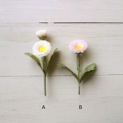 布花 デージーのコサージュ B 3枚目の画像