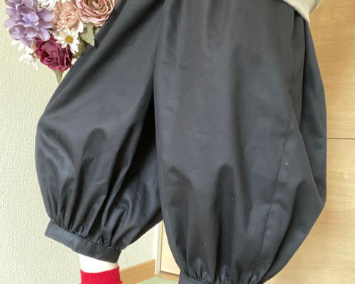ハンドメイド  着画★ サルエルパンツ ★ ピエロパンツ ★ バルーンパンツ marai サルエルパンツ レディース 秋 冬 バルーンパンツ ワイド
