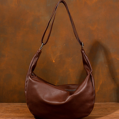 韓国デザイン レザーバスケットバッグ レザー牛革ショルダー BAG 高品質子牛革ショルダーバッグ ソフトレザーギョーザの包み