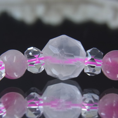 宝石質ローズクォーツ ピンクトルマリンシリカ キラキラ＆ 夢可愛い 恋