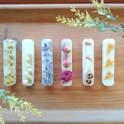 ソイワックスと蜜蝋のアロマワックスサシェ 100％天然製油 火を使わ