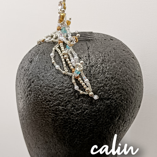 バレエティアラ シルバー系 ヘッドドレス（アクセサリー） calin 通販