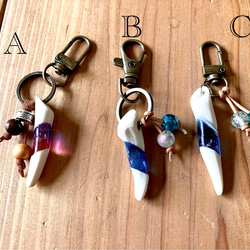 カヤページです。レジン ペンダント キーホルダー 鹿の角×レジン キーホルダー その他アクセサリー Resfeber