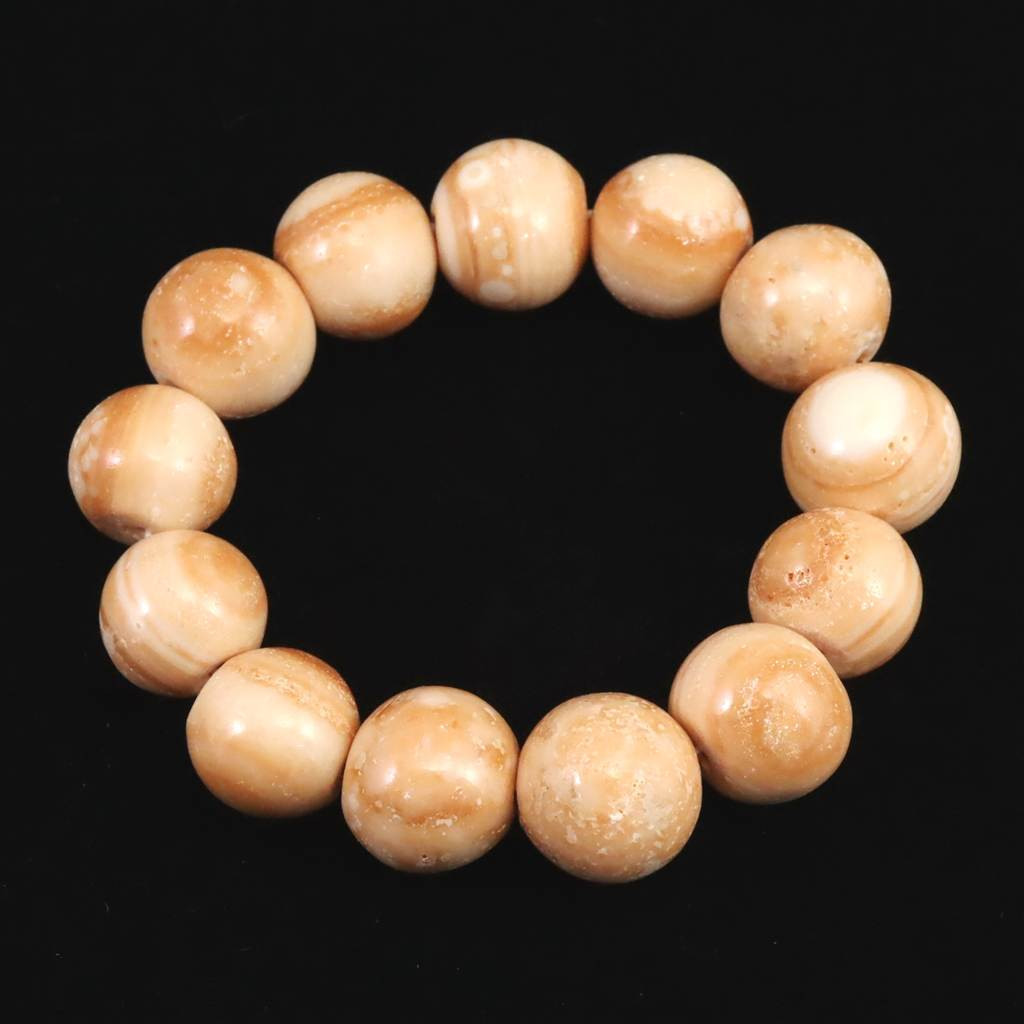 龍宮舎利石　タイ龍宮洞穴産　天眼　16.5mmブレスレット 85.5g #84974