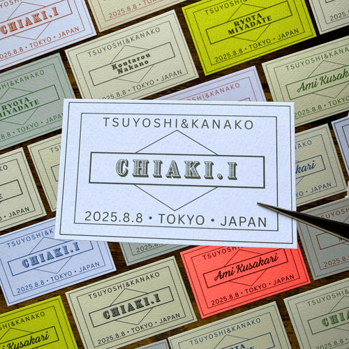 namecard - 席札 名刺サイズ スタンドタイプ 席次表・席札・メニュー表